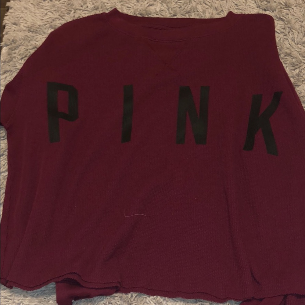 Maroon crop top
